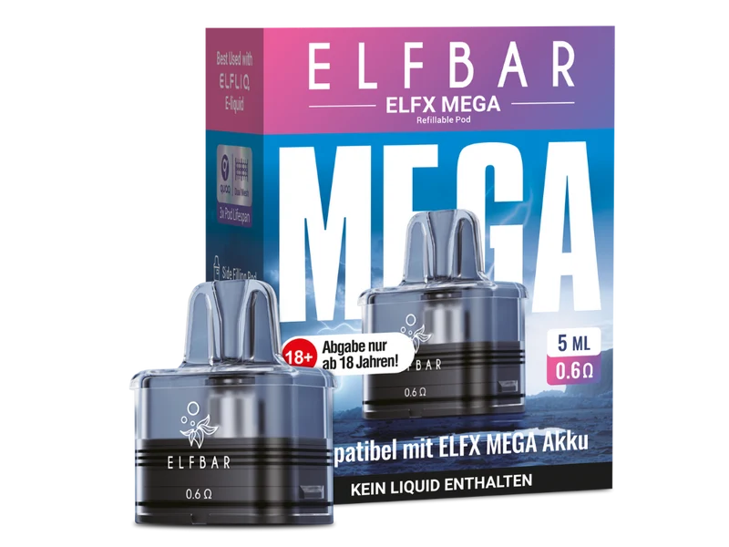 Elfbar - Elfx Mega - 5ml/10ml Pod mit Head