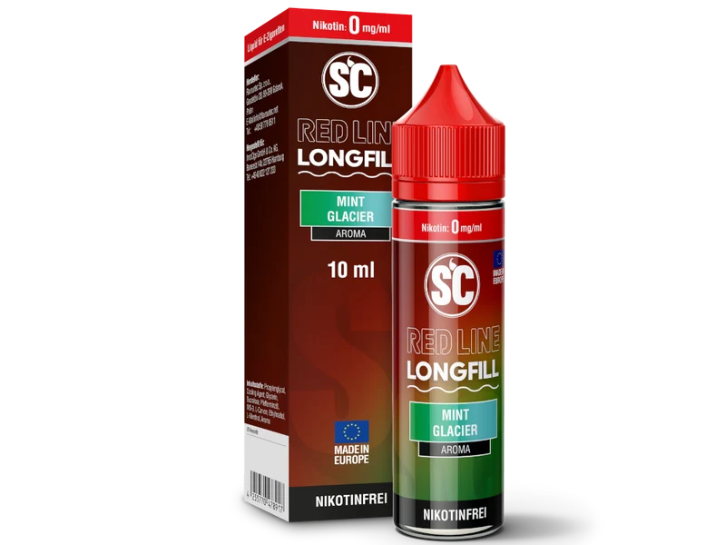 SC - Red Line - Mint Glacier - 10ml Longfill Aroma (60ml Flasche)