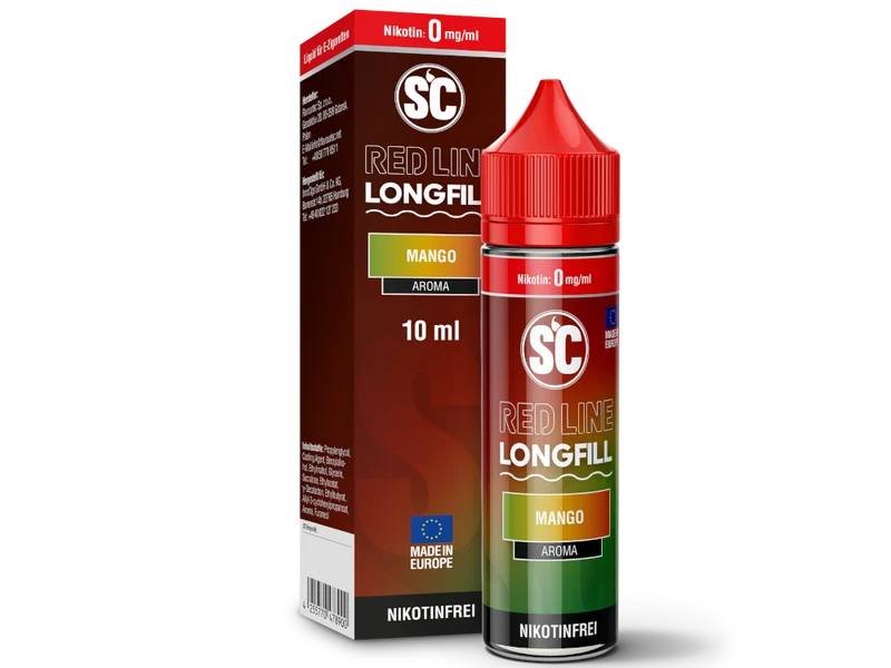 SC - Red Line - Mango - 10ml Longfill Aroma (60ml Flasche)