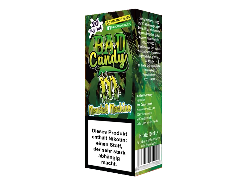 Bad Candy Monstar Machine Nikotinsalz Liquid