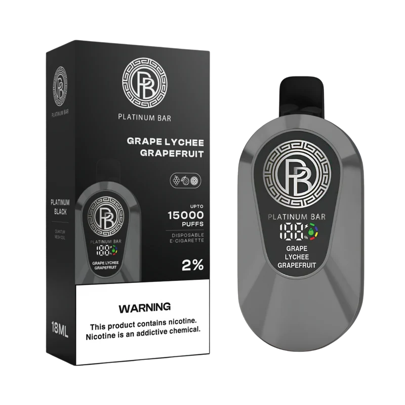 Platinum Bar 15000 Puffs Wiederaufladbares Einweg Kit - 📢EXKLUSIVES ANGEBOT - Nehme 4 Zahle NUR 3! + Ab einem Einkauf von 120€ 1 Mystery Vapes Gratis + Kostenloser Versand 📢