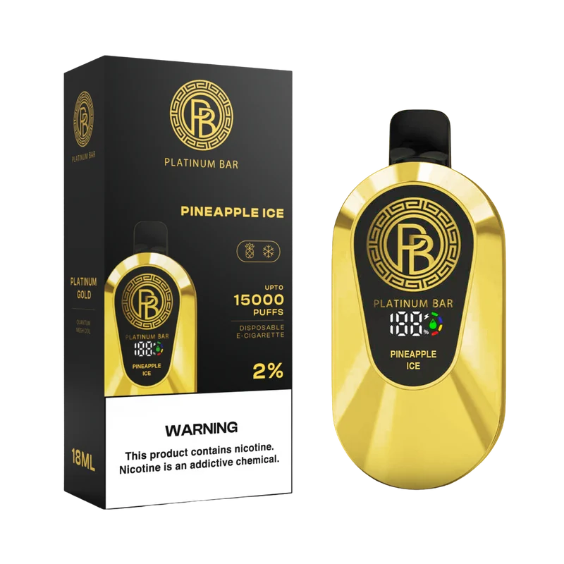 Platinum Bar 15000 Puffs Wiederaufladbares Einweg Kit - 📢EXKLUSIVES ANGEBOT - Nehme 4 Zahle NUR 3! + Ab einem Einkauf von 120€ 1 Mystery Vapes Gratis + Kostenloser Versand 📢