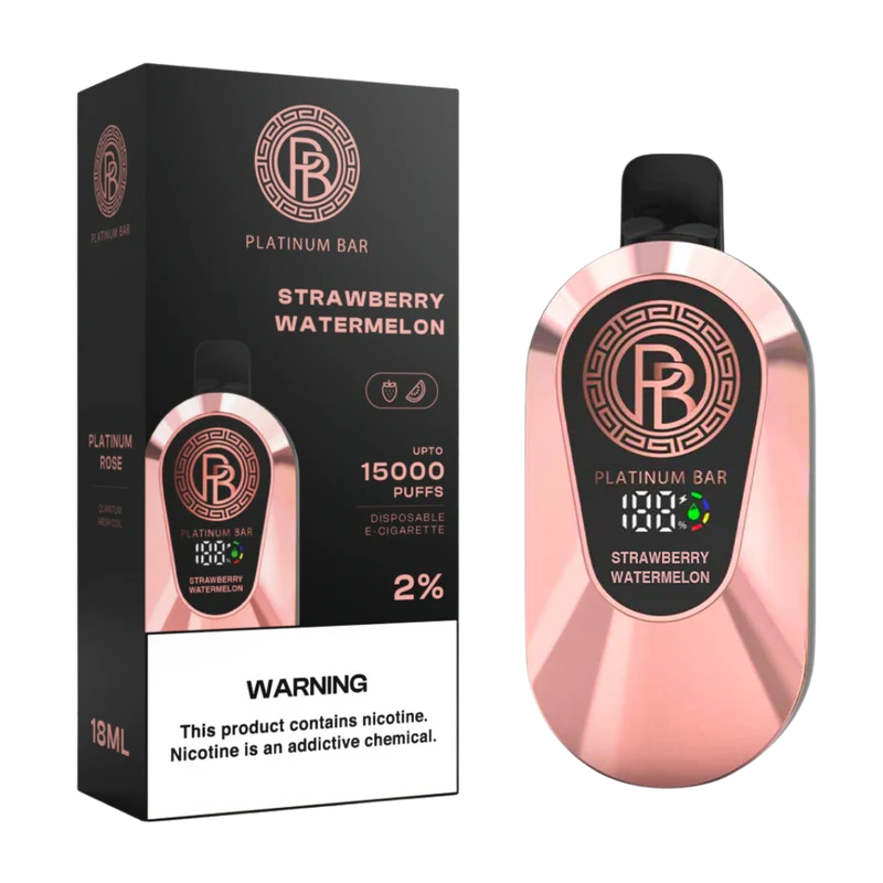 Platinum Bar 15000 Puffs Wiederaufladbares Einweg Kit - 📢EXKLUSIVES ANGEBOT - Nehme 4 Zahle NUR 3! + Ab einem Einkauf von 120€ 1 Mystery Vapes Gratis + Kostenloser Versand 📢