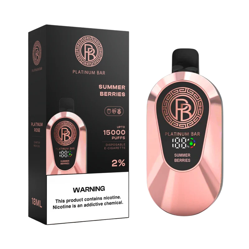 Platinum Bar 15000 Puffs Wiederaufladbares Einweg Kit - 📢EXKLUSIVES ANGEBOT - Nehme 4 Zahle NUR 3! + Ab einem Einkauf von 120€ 1 Mystery Vapes Gratis + Kostenloser Versand 📢