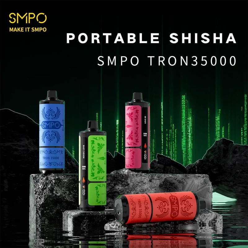 SMPO TRON35000 Shisha Wiederaufladbares Einweg Kit - 💥 Nehme 4 Zahle NUR 3! + Ab einem Einkauf von 100€ 1 Mystery Gratis💥