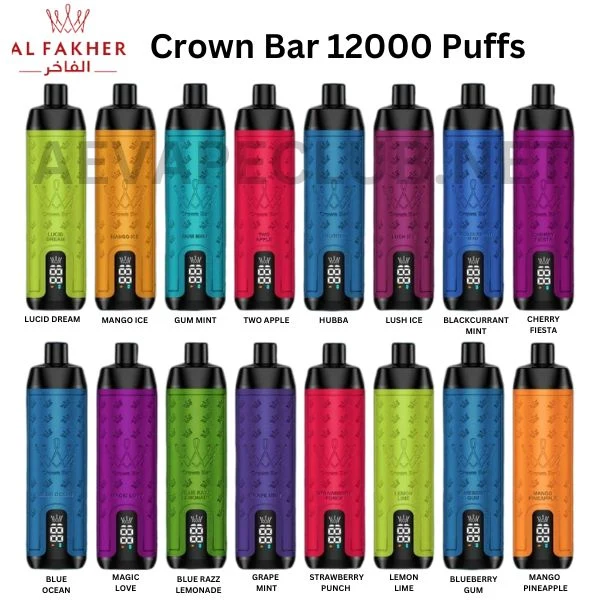 AL Fakher Crown Bar 12000 Puffs Shisha Hookah Einweg Vape - 💥 Ab einem Einkauf von 100€ 2 Mystery Gratis💥