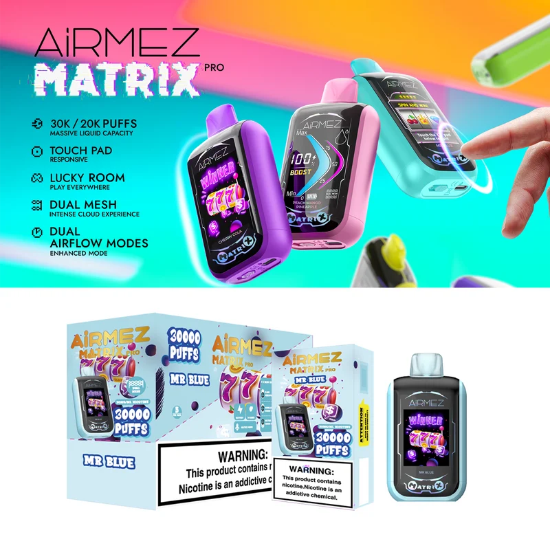 Airmez Matrix 25000 25K Puffs Einweg Vape Kit - 💥 Nehme 4 Zahle NUR 3! + Ab einem Einkauf von 100€ 2 Mystery Gratis💥