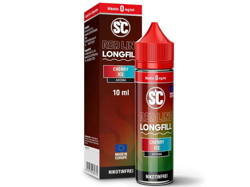 SC - Red Line - Cherry Ice - 10ml Longfill Aroma (60ml Flasche)
