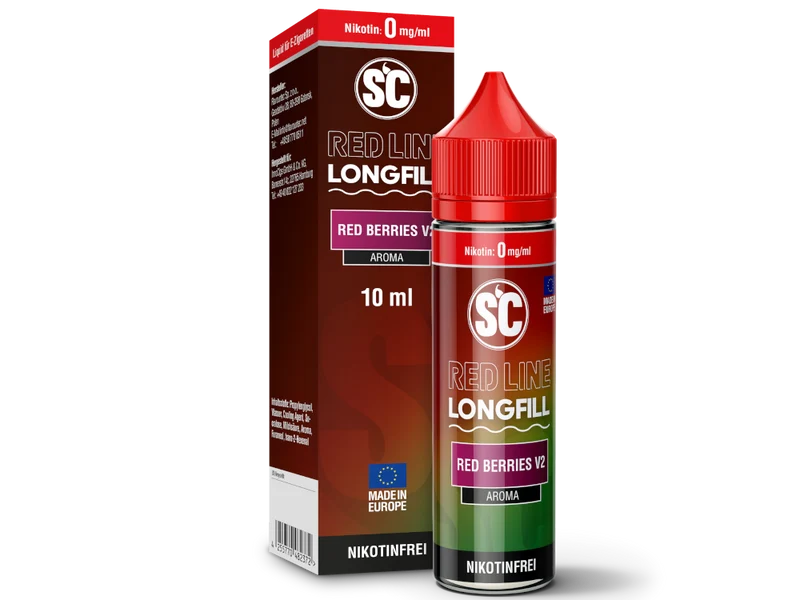 SC - Red Line - Red Berries V2 - 10ml Longfill Aroma (60ml Flasche)