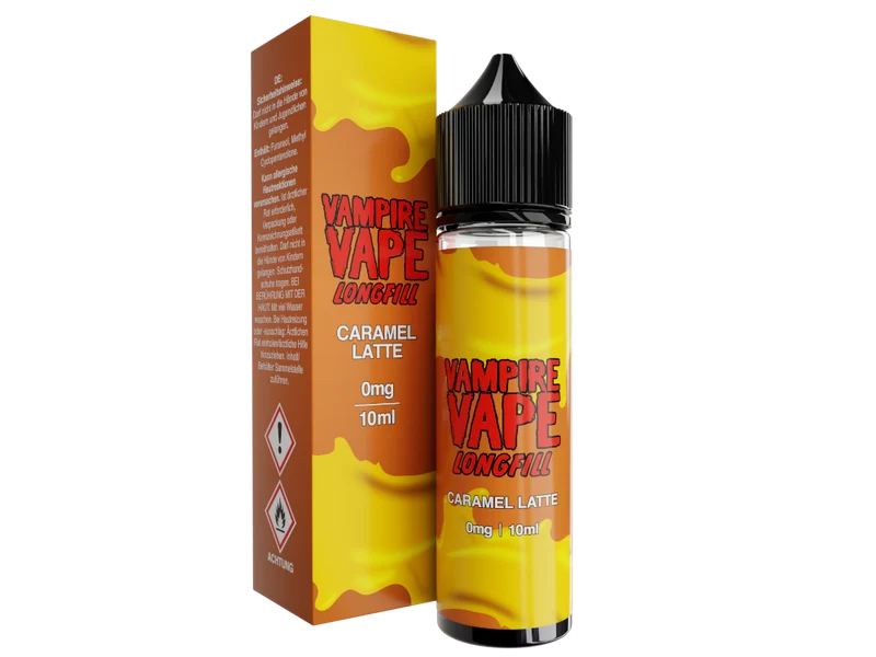 Vampire Vape - Dessert Collection - Caramel Latte - 10ml Longfill Aroma (60ml Flasche)