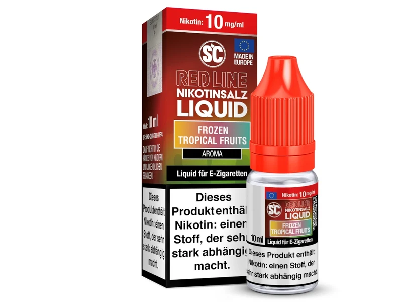 SC - Red Line - Frozen Tropical Fruits - 10ml Fertigliquid (Nikotinfrei/Nikotinsalz)