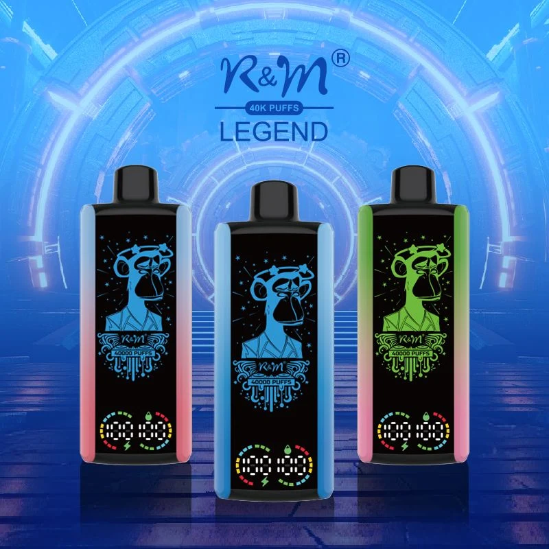 R&M LEGEND 40000 Puffs Mega Screen Wiederaufladbare Einweg Kit (10 Stück/Packung)