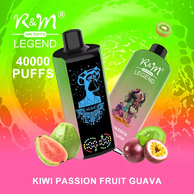 R&M LEGEND 40000 Puffs Mega Screen Wiederaufladbare Einweg Kit (10 Stück/Packung)