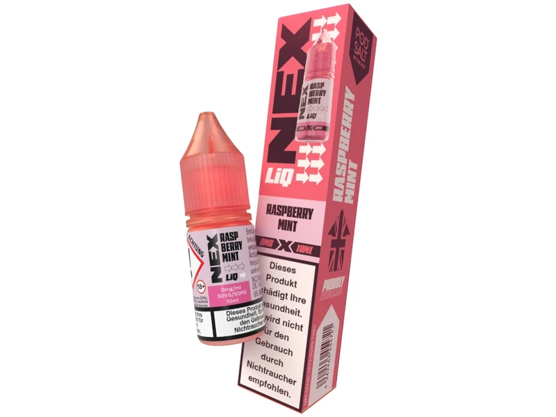 Pod Salt NexLiq Nikotinsalz Liquid – Raspberry Mint Himbeere Minze 10ml
