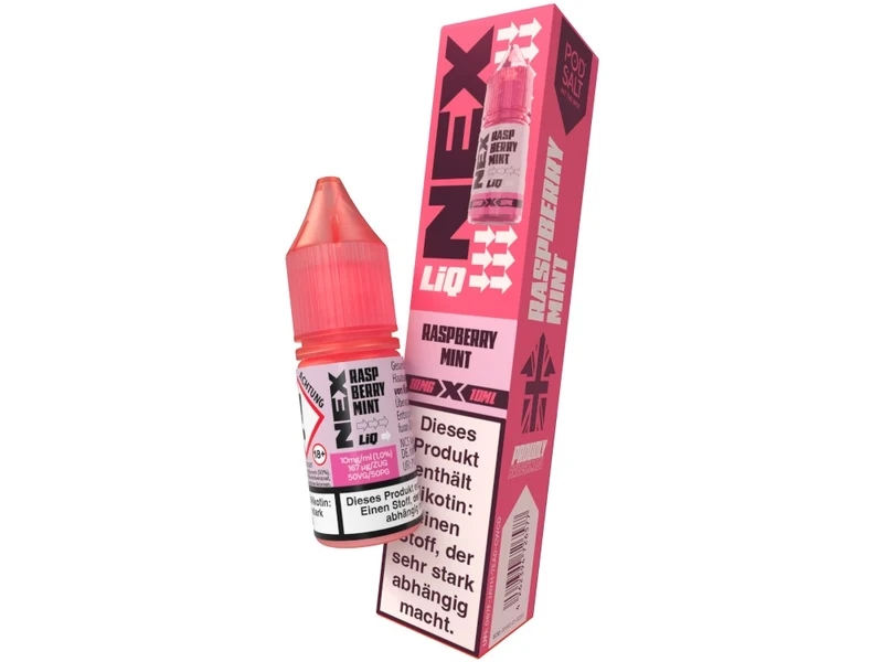 Pod Salt NexLiq Nikotinsalz Liquid – Raspberry Mint Himbeere Minze 10ml