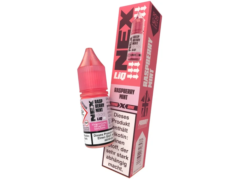 Pod Salt NexLiq Nikotinsalz Liquid – Raspberry Mint Himbeere Minze 10ml
