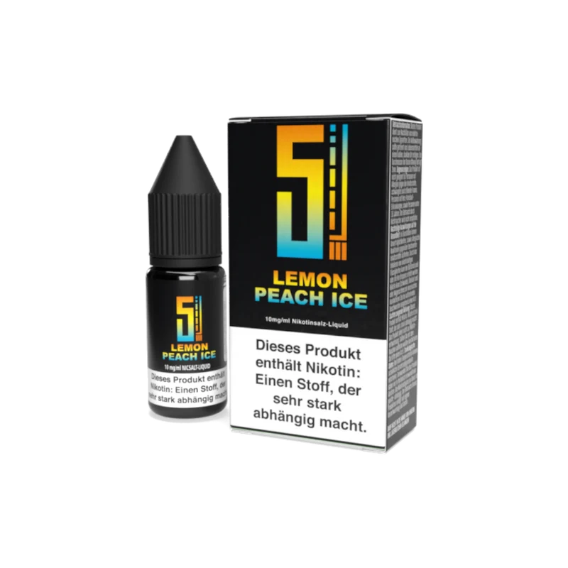 5EL - Lemon Peach Ice - Nikotinsalz Liquid