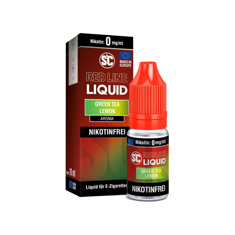 SC Red Line Green Tea Lemon Liquid – 10ml E-Liquid mit Nikotin