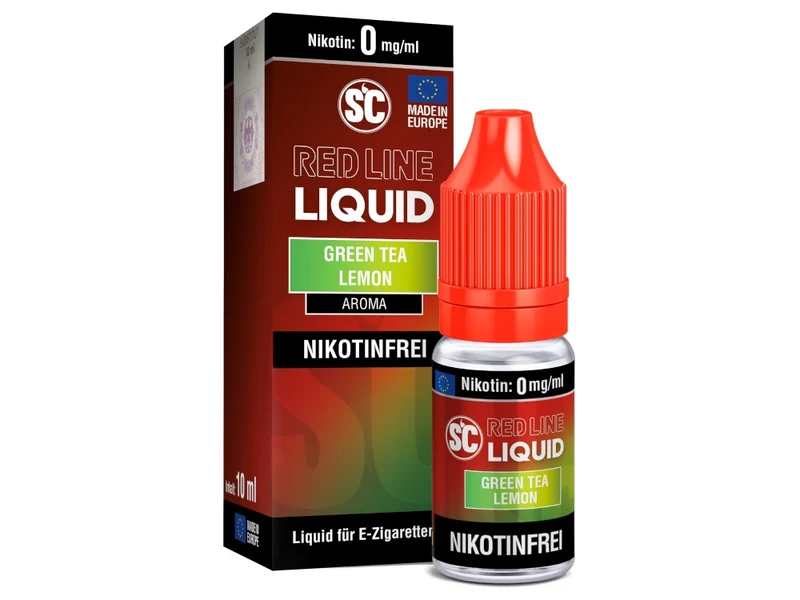 SC Red Line Green Tea Lemon Liquid – 10ml E-Liquid mit Nikotin