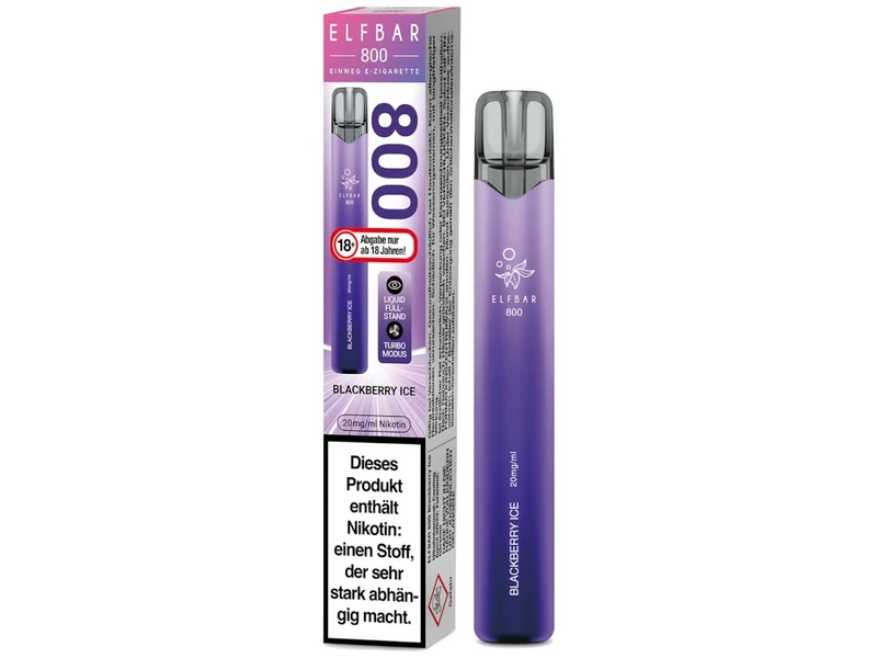 ELFBAR 800 Einweg E-Zigarette – 20mg/ml Nikotin – 800 Züge