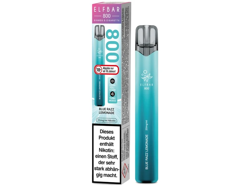 ELFBAR 800 Einweg E-Zigarette – 20mg/ml Nikotin – 800 Züge