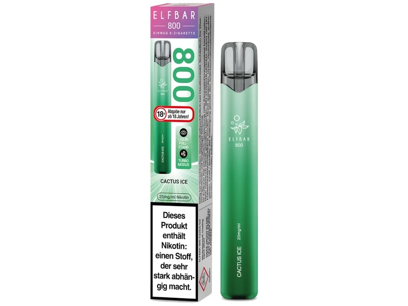 ELFBAR 800 Einweg E-Zigarette – 20mg/ml Nikotin – 800 Züge