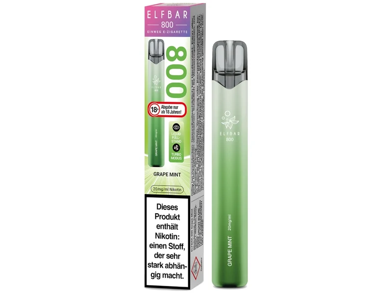 ELFBAR 800 Einweg E-Zigarette – 20mg/ml Nikotin – 800 Züge