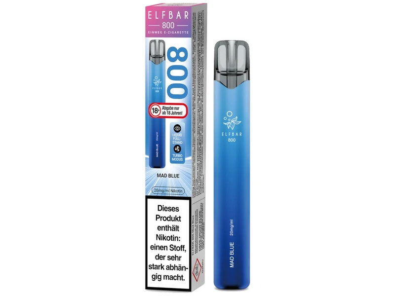 ELFBAR 800 Einweg E-Zigarette – 20mg/ml Nikotin – 800 Züge