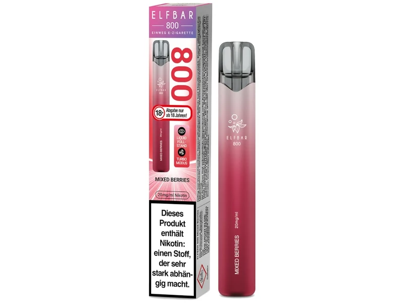 ELFBAR 800 Einweg E-Zigarette – 20mg/ml Nikotin – 800 Züge