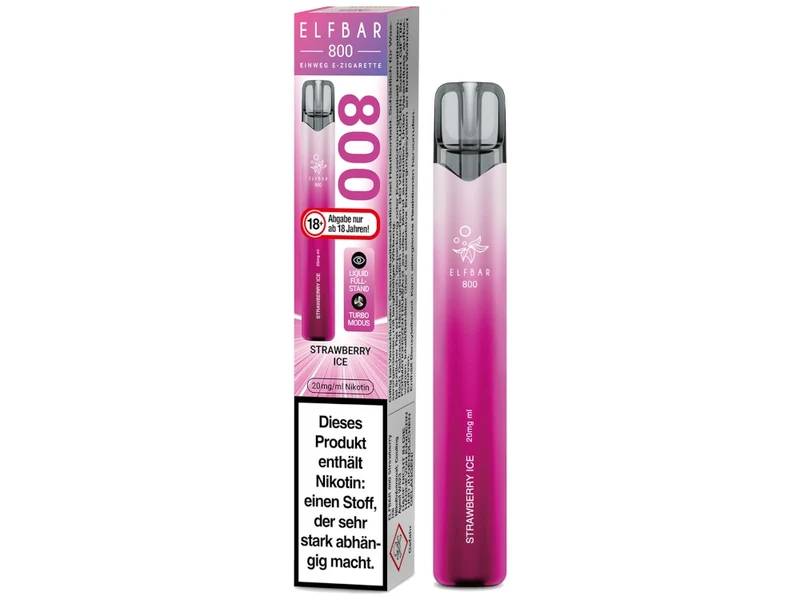 ELFBAR 800 Einweg E-Zigarette – 20mg/ml Nikotin – 800 Züge