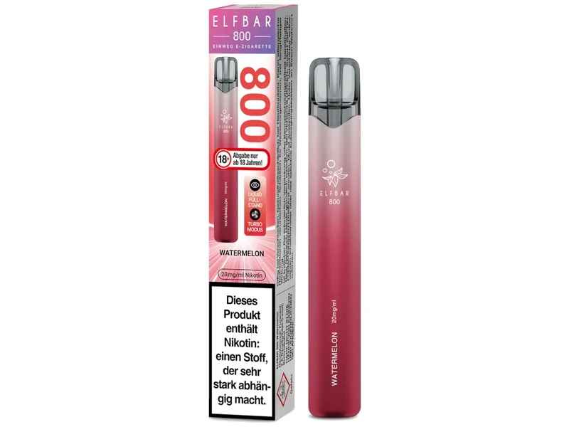 ELFBAR 800 Einweg E-Zigarette – 20mg/ml Nikotin – 800 Züge