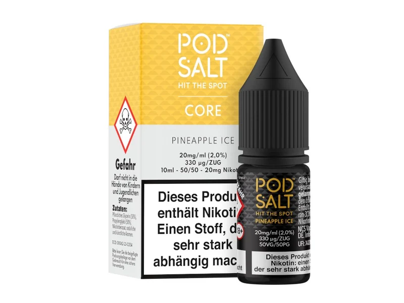 Pod Salt Core Pineapple Ice Nikotinsalz Liquid – Ananas & Ice 10ml