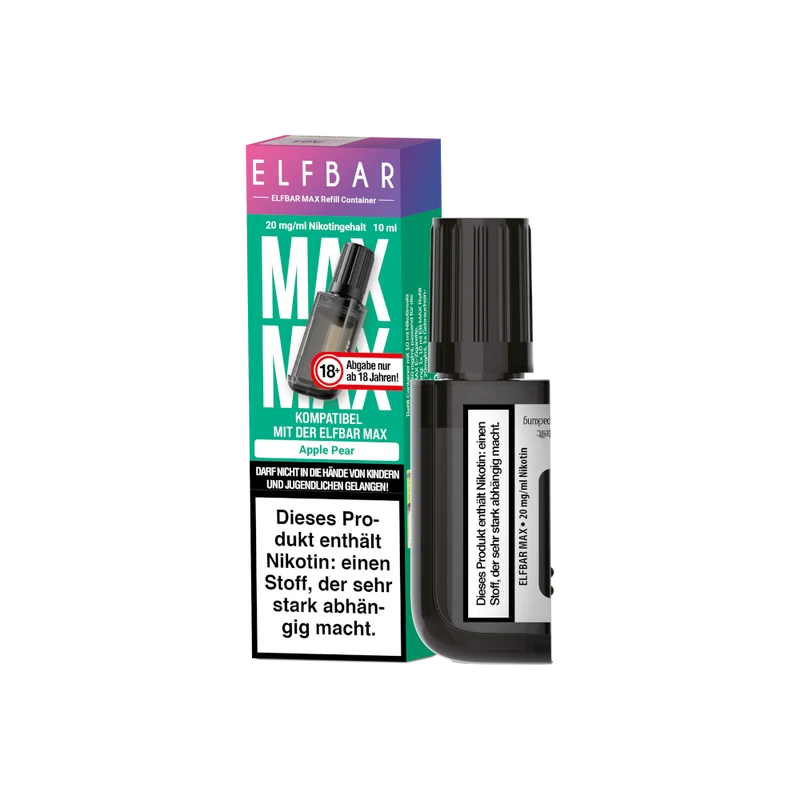 Elfbar Max Refill Container – Apple Pear (10ml Nikotinsalz Liquid 20mg)