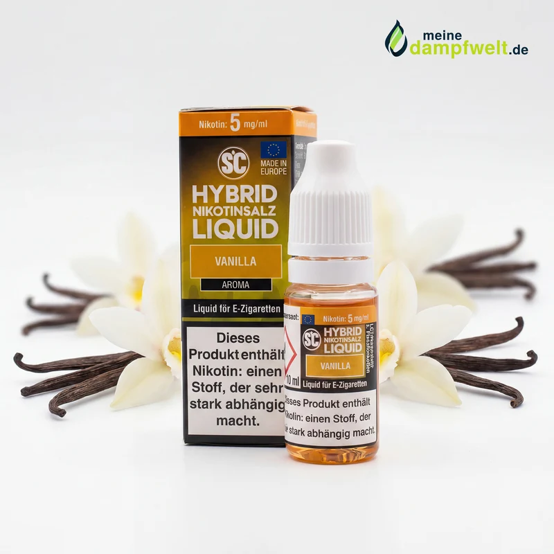 SC Vanilla Hybrid Nikotinsalz Liquid – 10ml E-Zigarette Liquid mit Vanille