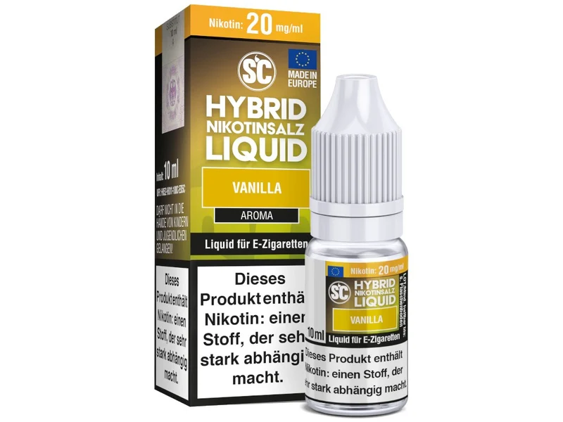 SC Vanilla Hybrid Nikotinsalz Liquid – 10ml E-Zigarette Liquid mit Vanille