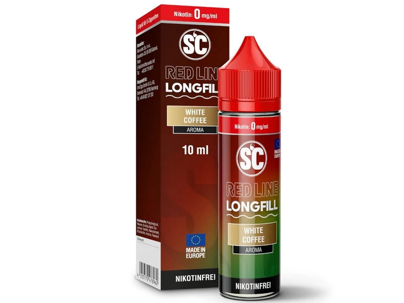 SC Red Line White Coffee Longfill Aroma – 10 ml Konzentrat in 60 ml Flasche