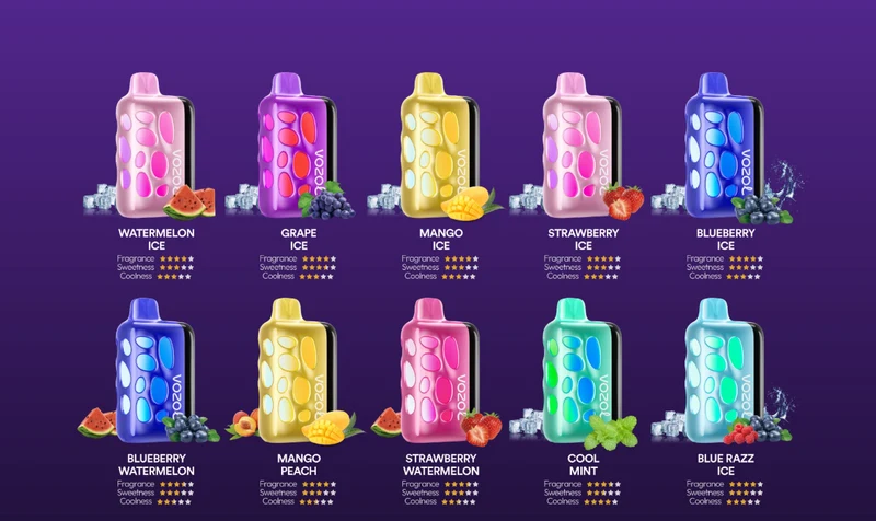 Vozol Rave 40000 40K Puffs Wiederaufladbares Einweg Kit - 💥 Nehme 4 Zahle NUR 3! + Ab einem Einkauf von 100€ 2 Mystery Gratis💥