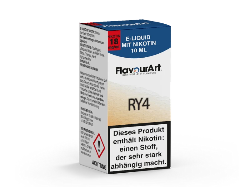 FlavourArt - RY4 - 10ml Fertigliquid (Nikotin)