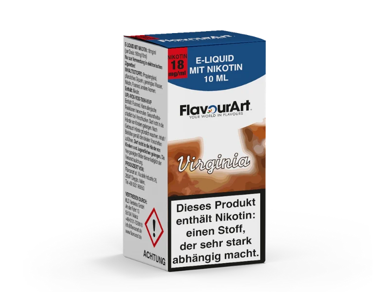 FlavourArt - Virginia - 10ml Fertigliquid (Nikotin)