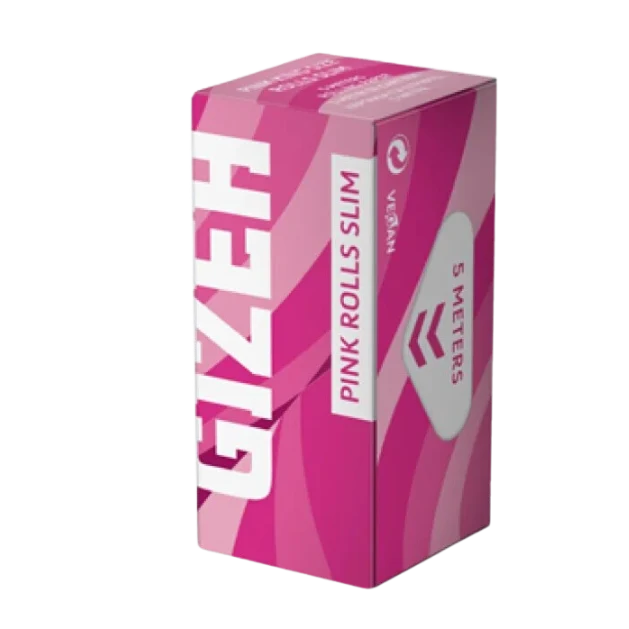 GIZEH - Rolls Slim - Extra Fine - Pink - (5m per Roll)