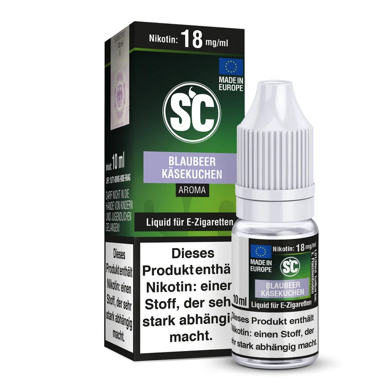 SC - Blaubeer Käsekuchen - 10ml Fertigliquid (Nikotinfrei/Nikotin)