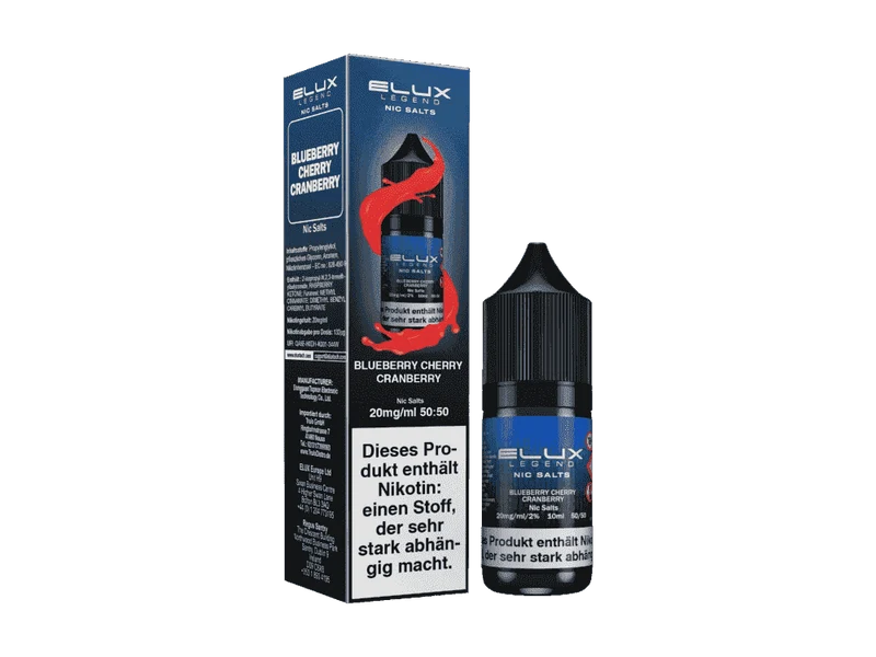 Elux Blueberry Cherry Cranberry Nikotinsalz Liquid