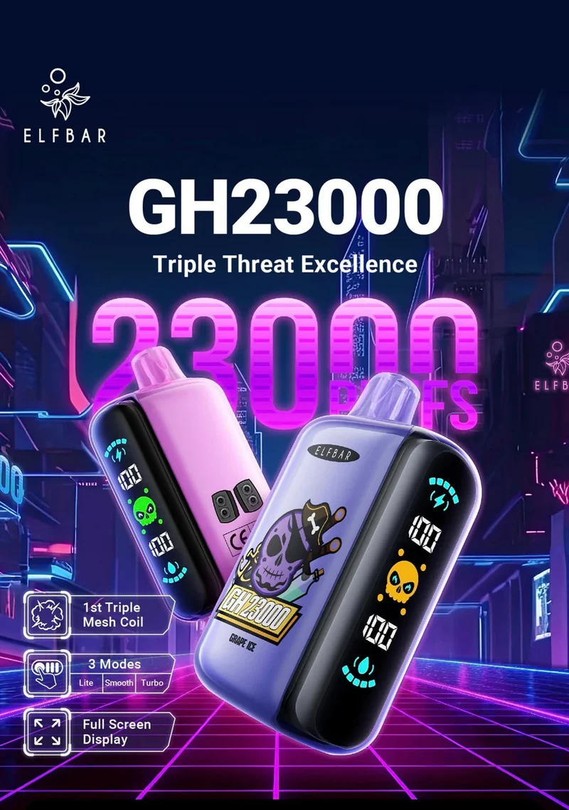 Elf Bar GH23000 Wiederaufladbares Einweg Kit (23K Puffs) - 💥 Nehme 4 Zahle NUR 3! + Ab einem Einkauf von 100€ 2 Mystery Gratis💥