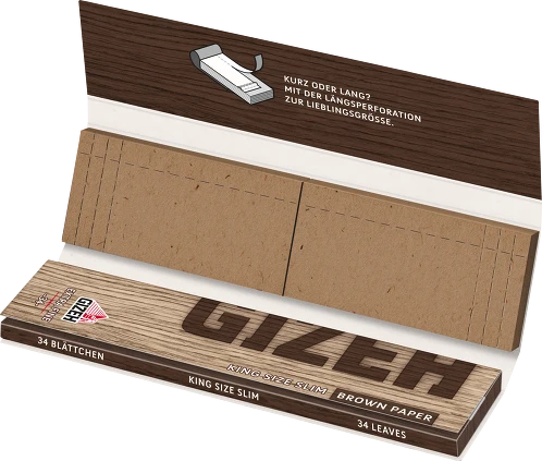 Zigarettenpapier Gizeh Brown King Size Slim+Tip