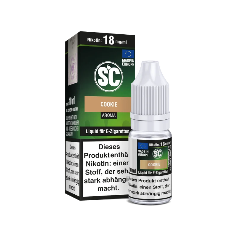 SC Cookie E-Zigaretten Liquid – 10ml Fertigliquid mit Keks-Geschmack