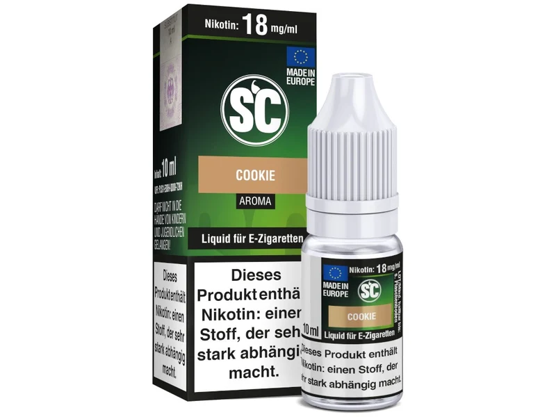 SC Cookie E-Zigaretten Liquid – 10ml Fertigliquid mit Keks-Geschmack