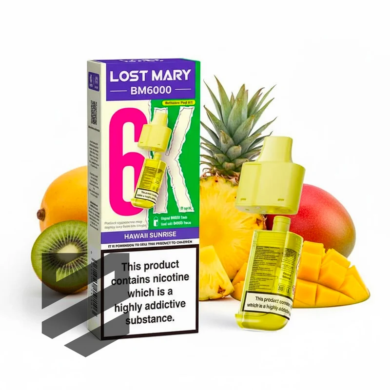 Lost Mary BM6000 Prefilled Pods – Hawaii Sunrise – 20mg/ml