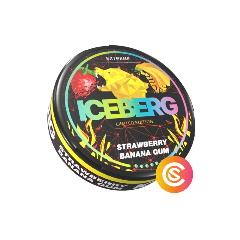 Iceberg Strawberry Banana Gum Strong