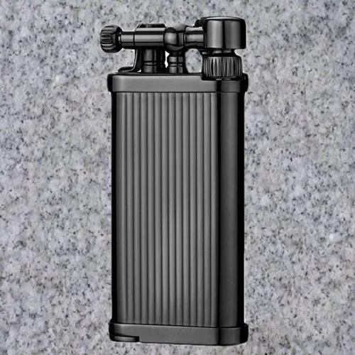 IM Corona: Pipe Lighters: IM CORONA OLD BOY GUNMETAL PINSTRIPE