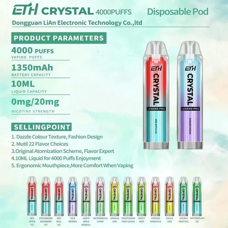 ETH Crystal 4000 Puffs Einweg Kit